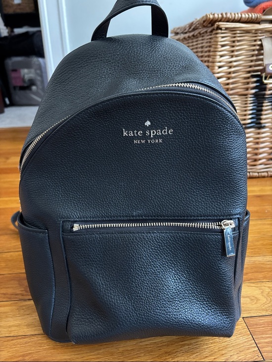 kate spade New York Black Pebbled Leather Mini Backpack